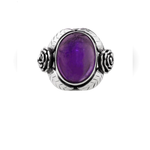 ♥️ AUSTIN ROSE STERLING SILVER RING - Picture 1 of 7